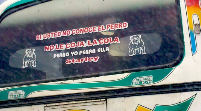 Si no conoce el perro no le pise la cola, Barranquilla, Bus